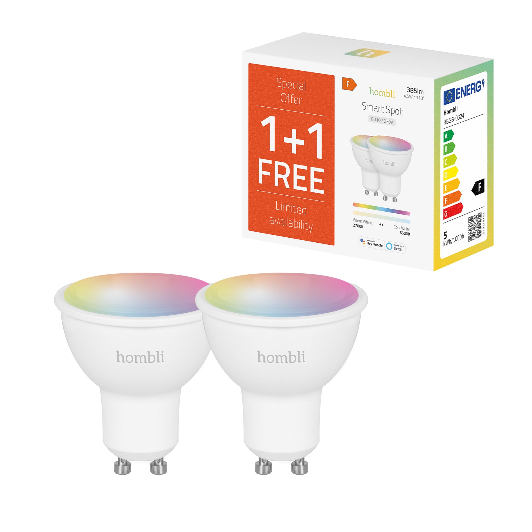 Smart Spot (4.5W) RGB+CCT Promo Pack