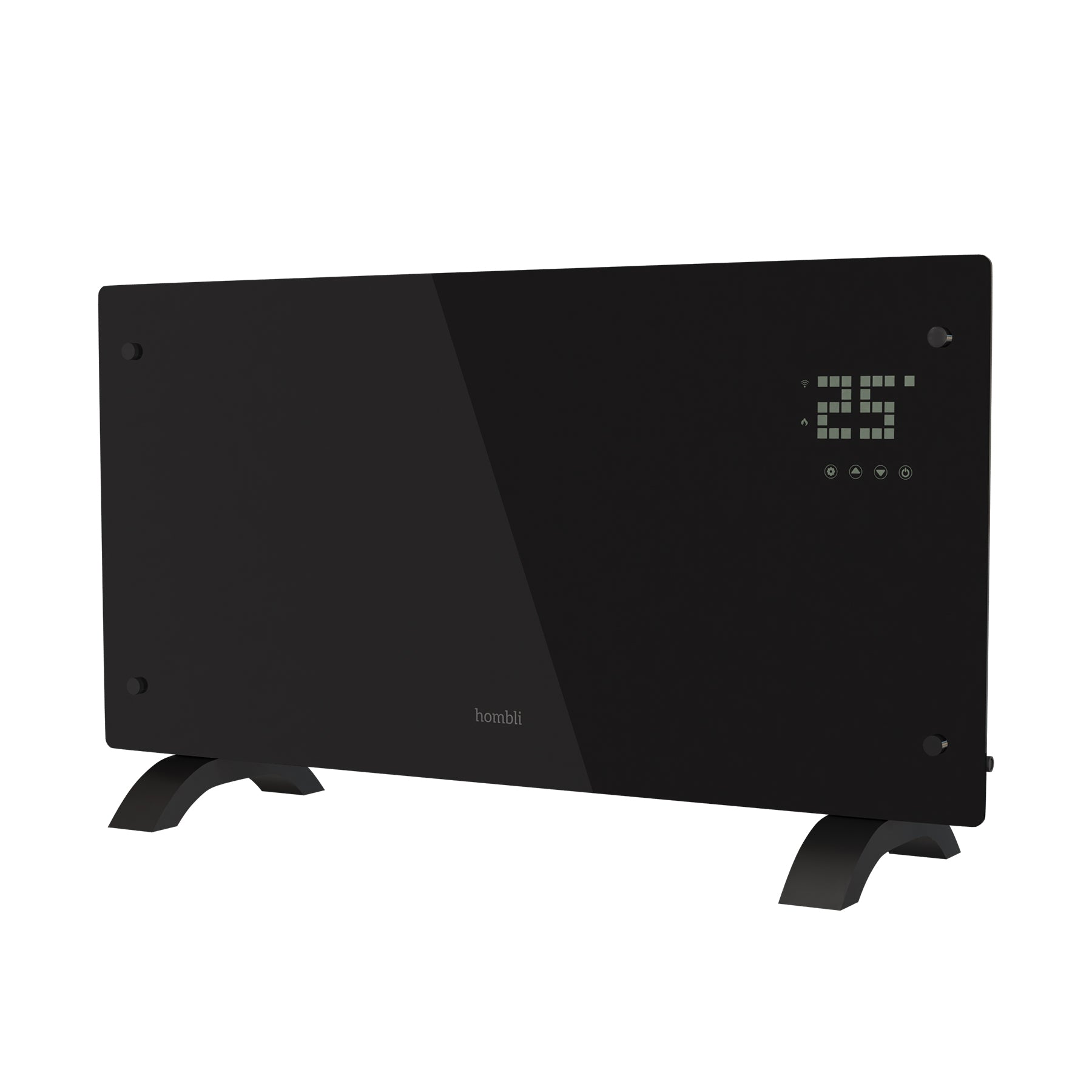 Hombli Smart Convection Heater - 2000W Black Glass 