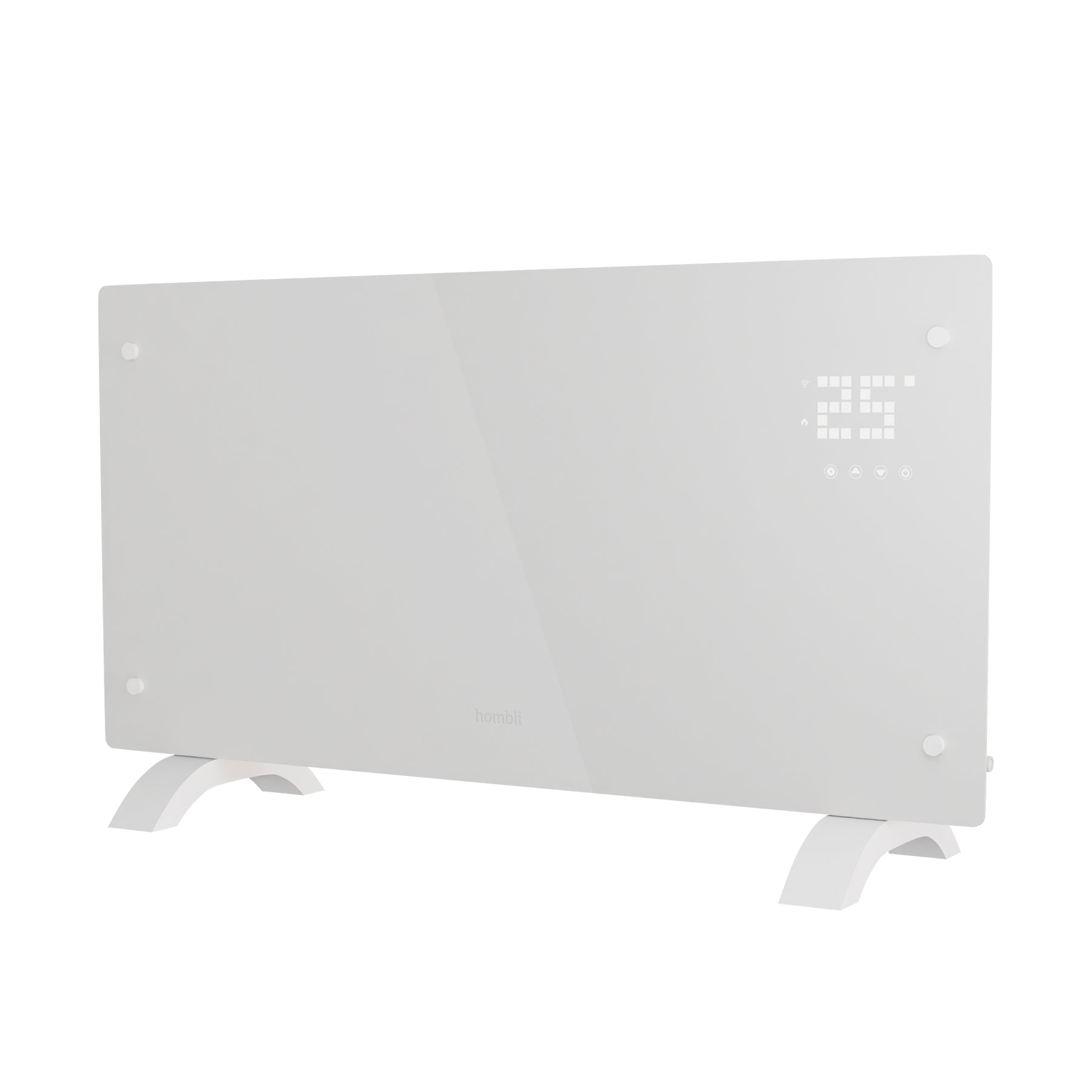 Hombli Smart Convection Heater - 2000W White Glass 
