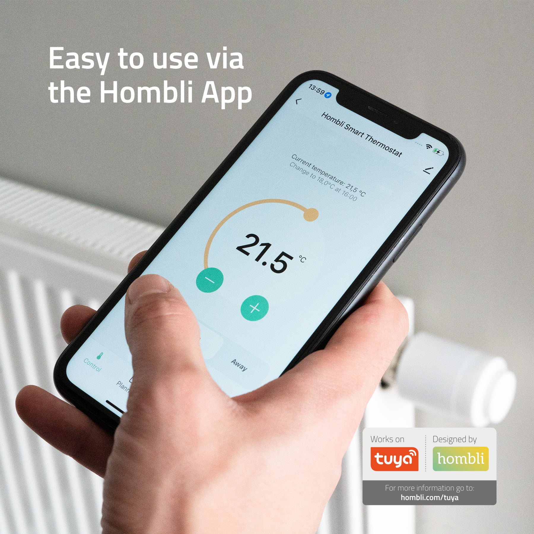 Hombli Smart BT Radiator Thermostat Add-on - Main Image